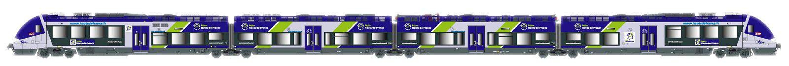 LS Models LS10399 - H0 - 4-tlg. Triebzug AGC HdeFrance, SNCF, Ep. VI